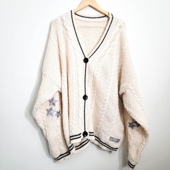 Taylor Swift Sweaters - Taylor Swift Folklore Cream Cardigan 3X/4X